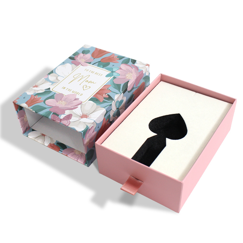 Cosmetics Perfume Drawer Box With Velvet Foam Insert