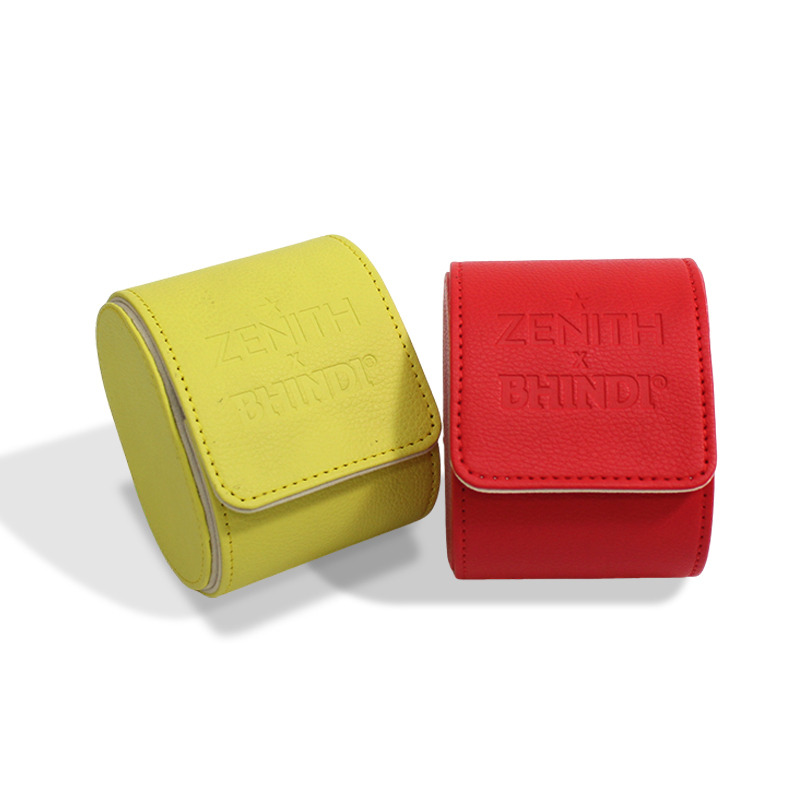 PU Leather Watch Roll Case 1 Watch Slot Display Gift Box