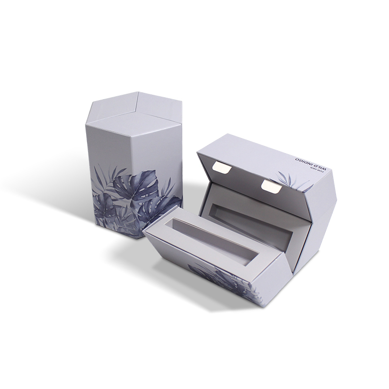 Hexagonal Pillar Magnetic Closure Cosmetic Box