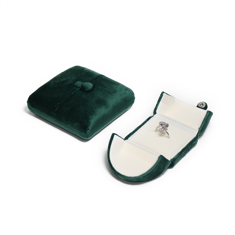 Velvet Green Luxury Microfiber Bracelet Gift Necklace Earring Microfiber Jewelry Packaging Box