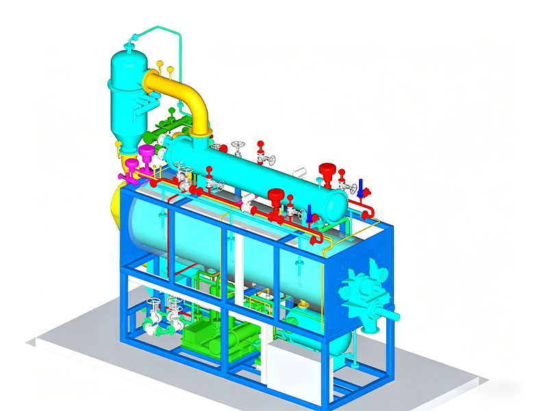 Self-Cleaning Drum Skid-Mounted Drying System