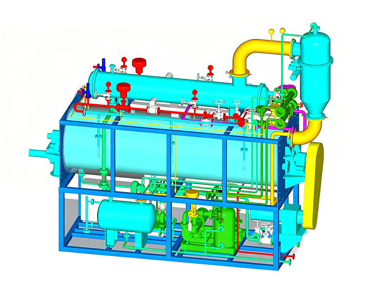 Self-Cleaning Drum Skid-Mounted Drying System