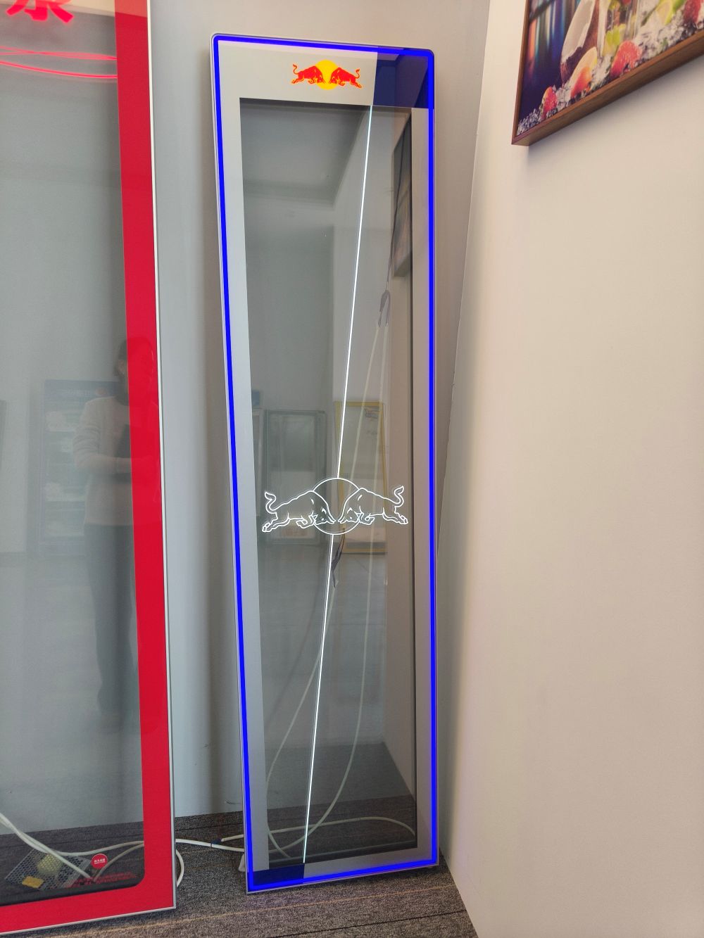 RedBull Beverage cooler glass door