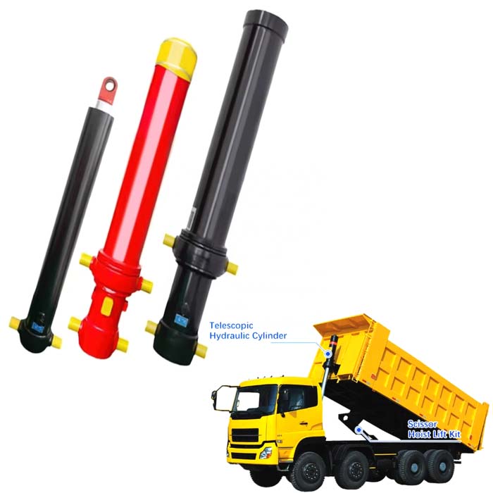 Cilindro hidráulico para camión volquete