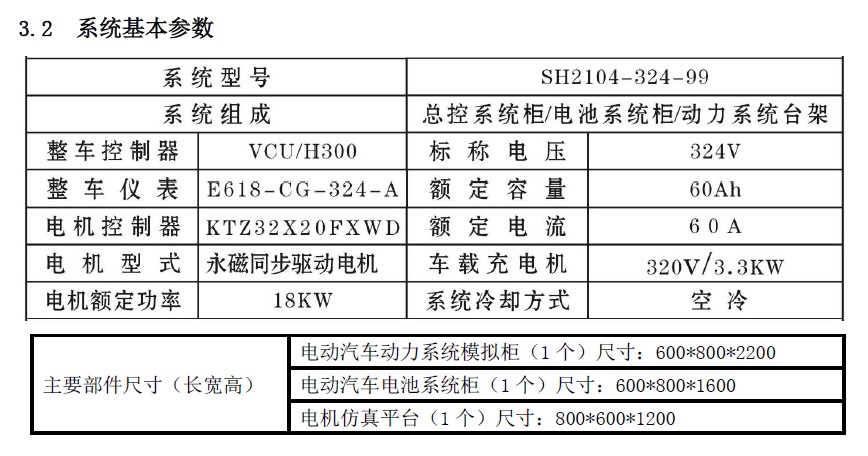 电动汽车三电演示教学系统03