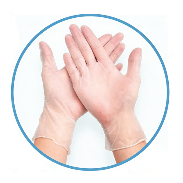 PVC inspection gloves