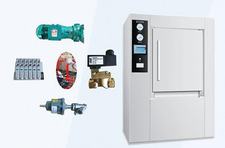 Mobile door pulsating vacuum sterilizer