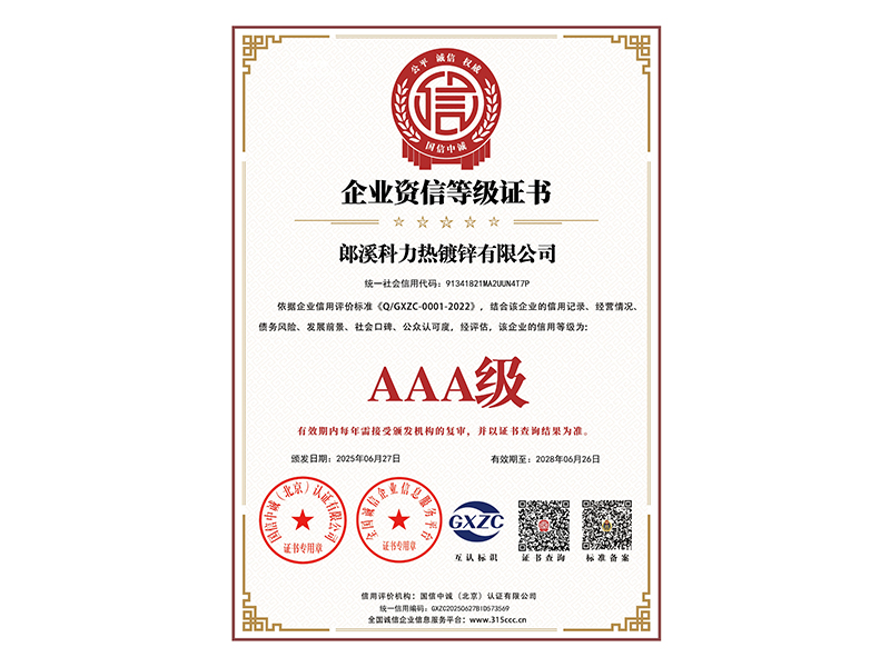 _企业资信等级证书_证书_中文79021_3
