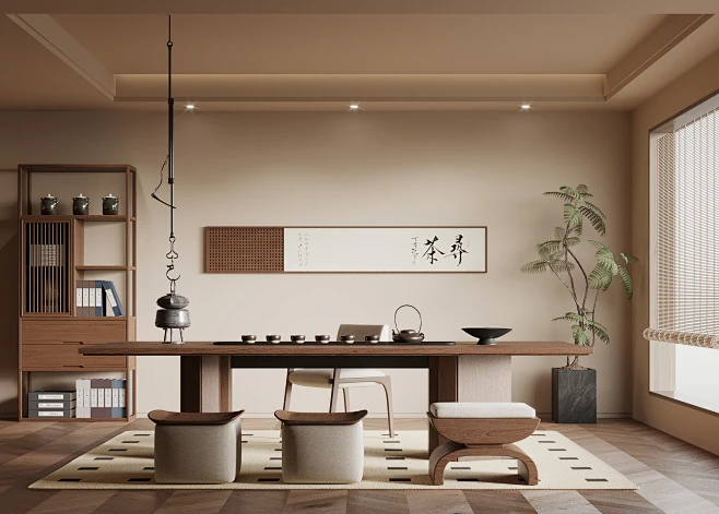 Oushida Tea Space Furniture | Custom Commercial Tea Table Sets