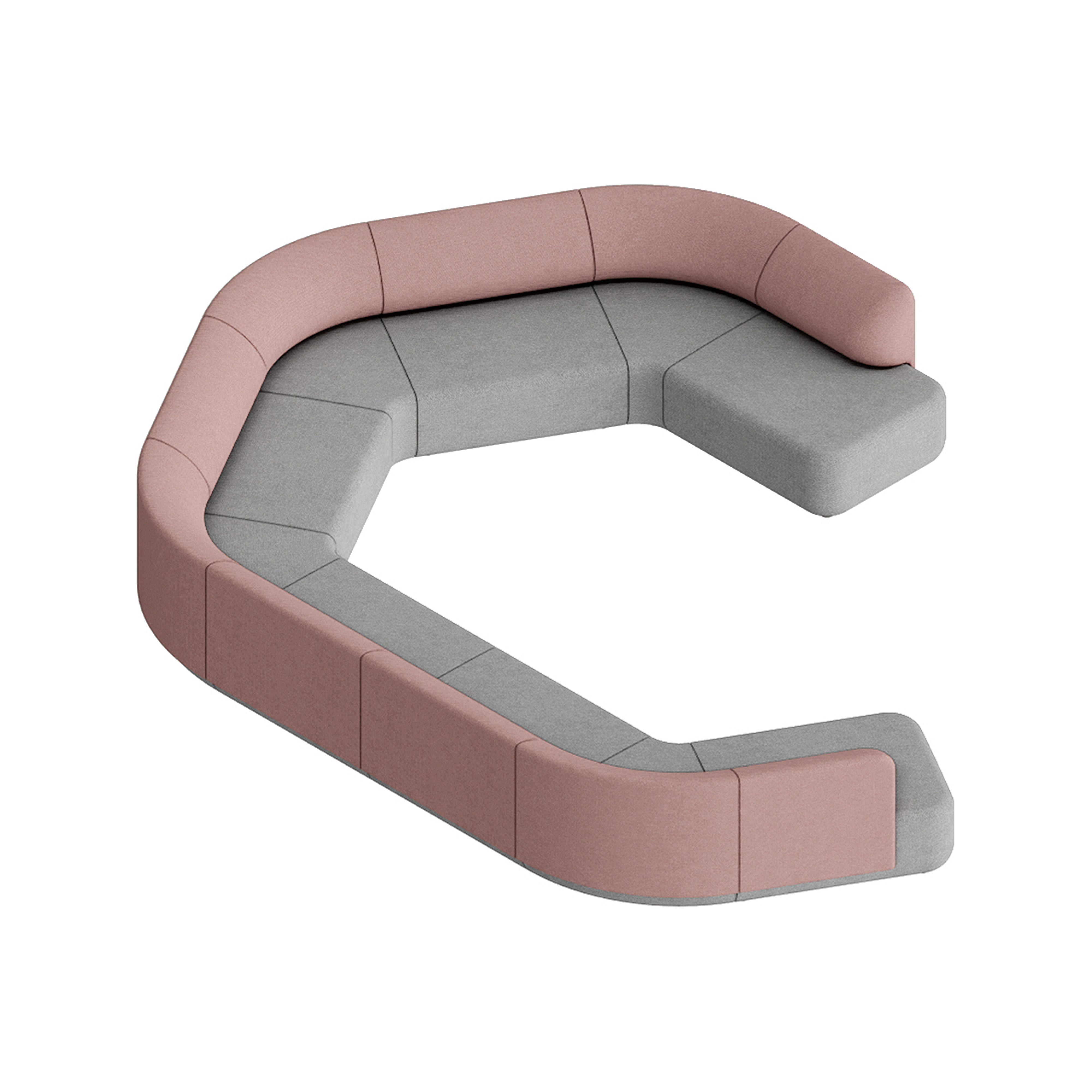 5-meter modular sofa