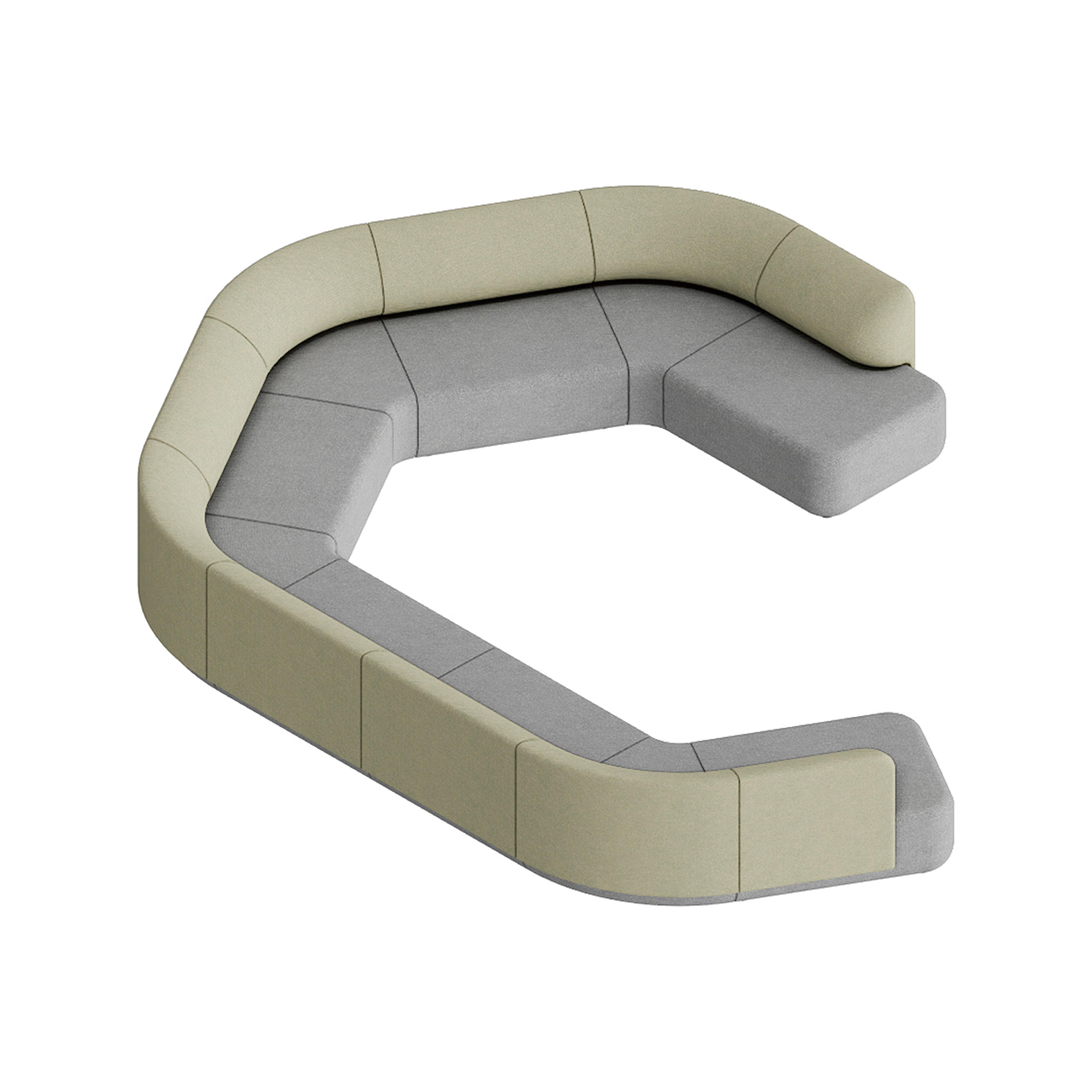 5-meter modular sofa
