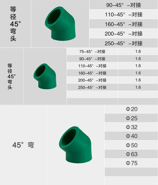 45&deg;弯头1