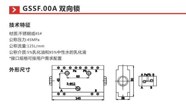 GSSF.00A双向锁参数