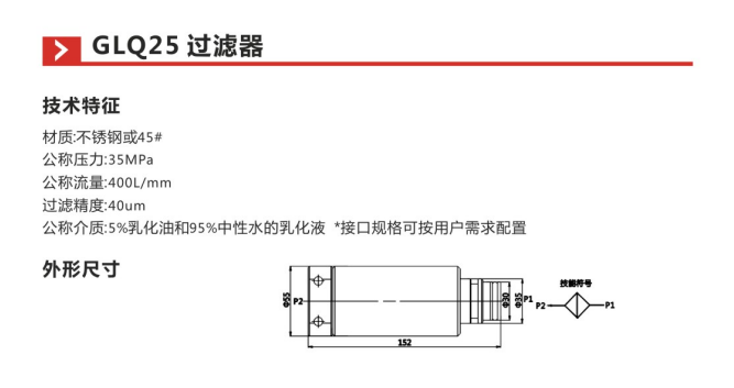 GLQ25过滤器参数