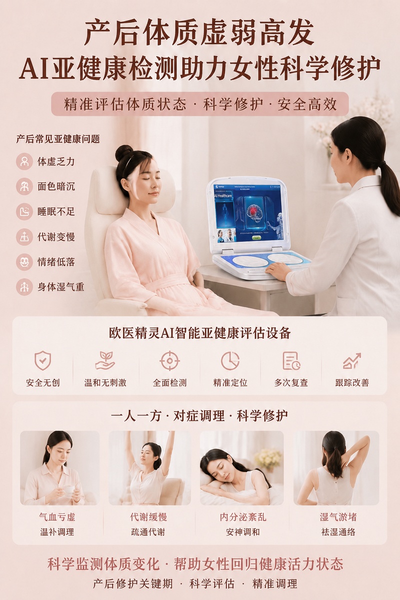 产后体质虚弱高发 AI亚健康检测助力女性科学修护
