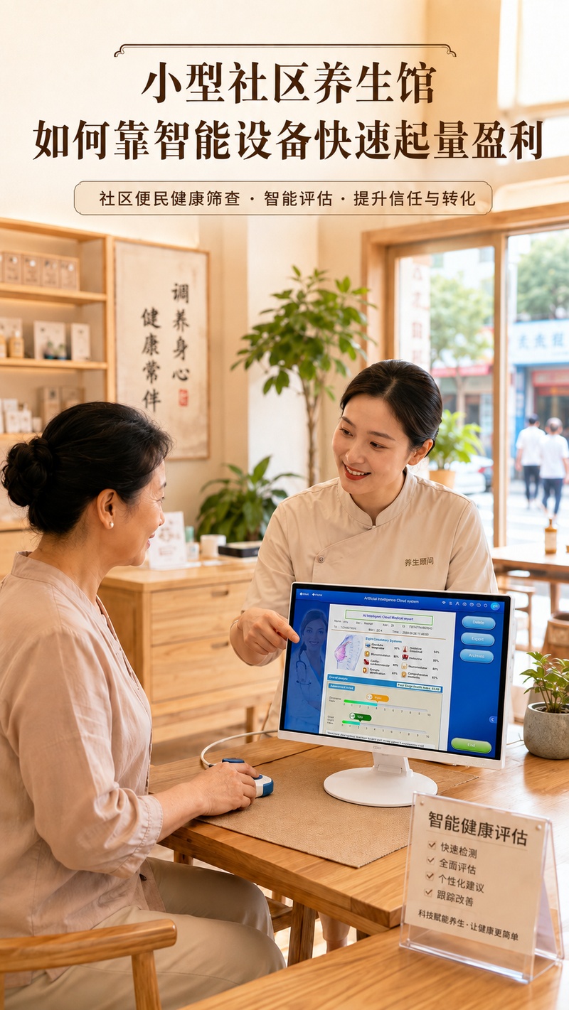 小型社区养生馆如何靠智能设备快速起量盈利