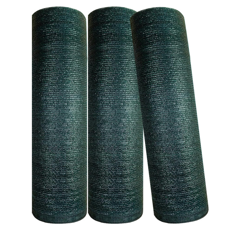 Dark green shade net