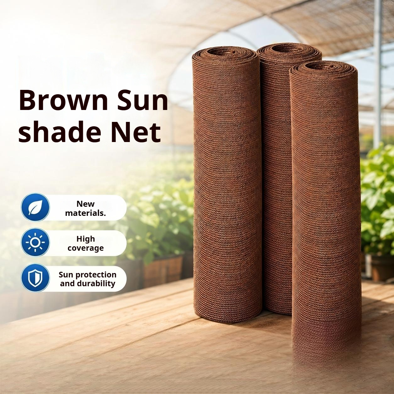 Brown sunshade net