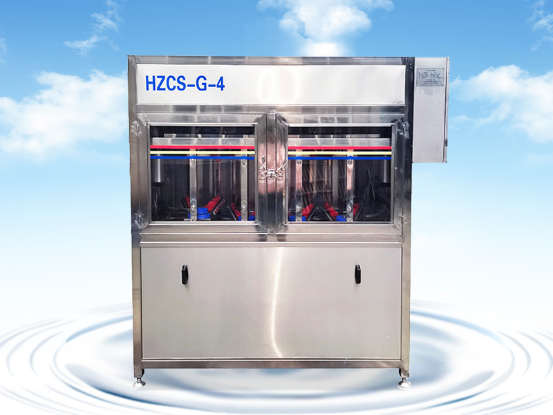 线下四工位高压刷桶机