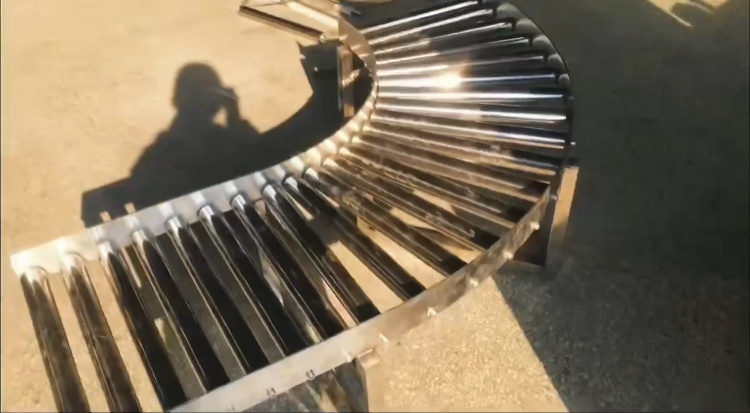 拐弯无动力传送带