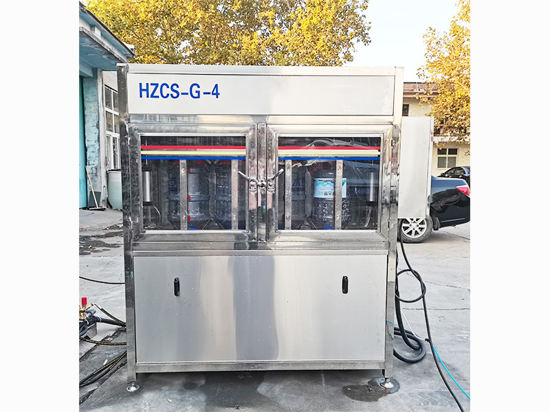 线下四工位高压刷桶机