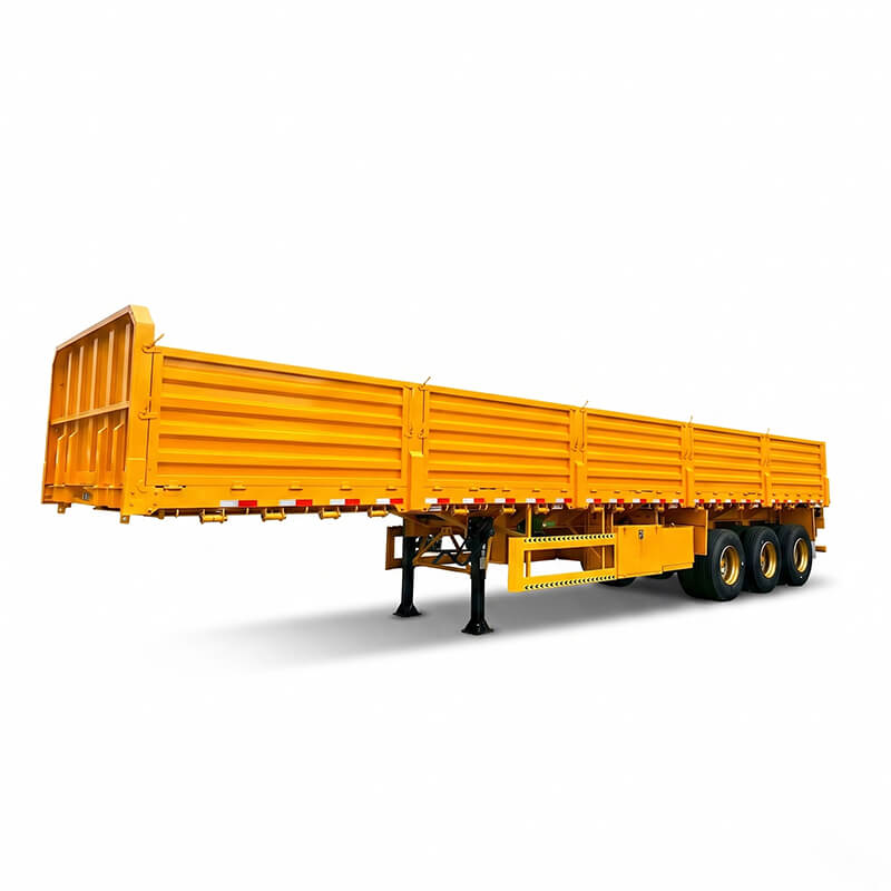 OEM Tri-Axle Drop-Side Wall Semi-Trailer | Bulk Cargo Transport