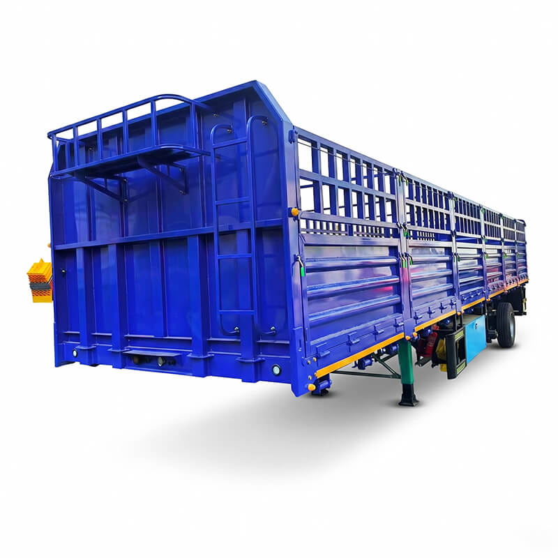 OEM Tri-Axle Drop-Side Wall Semi-Trailer | Bulk Cargo Transport