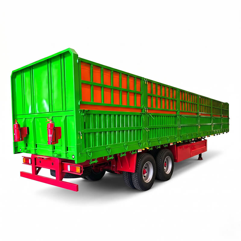 OEM Tri-Axle Drop-Side Wall Semi-Trailer | Bulk Cargo Transport