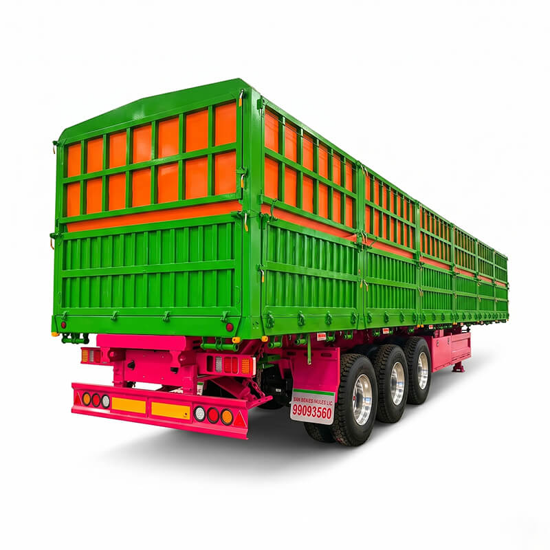 OEM Tri-Axle Drop-Side Wall Semi-Trailer | Bulk Cargo Transport
