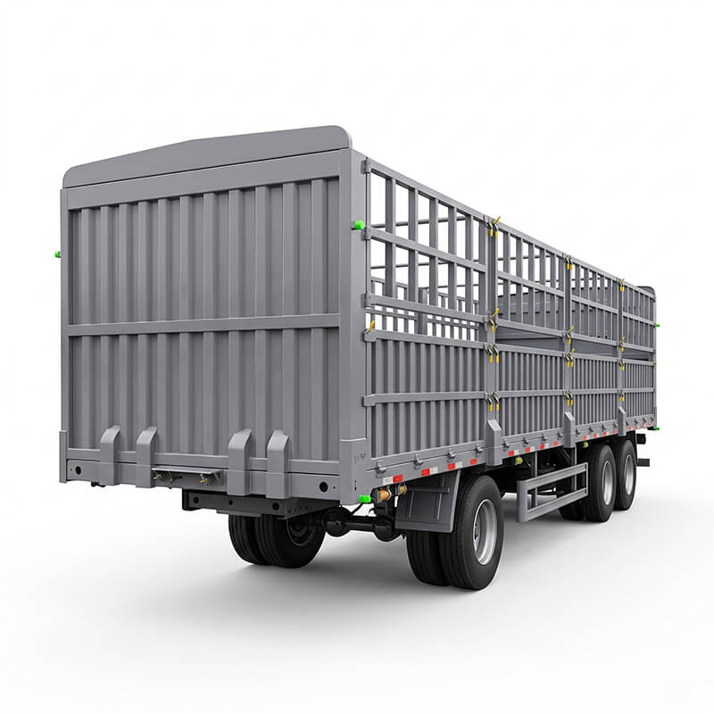 OEM Tri-Axle Drop-Side Wall Semi-Trailer | Bulk Cargo Transport