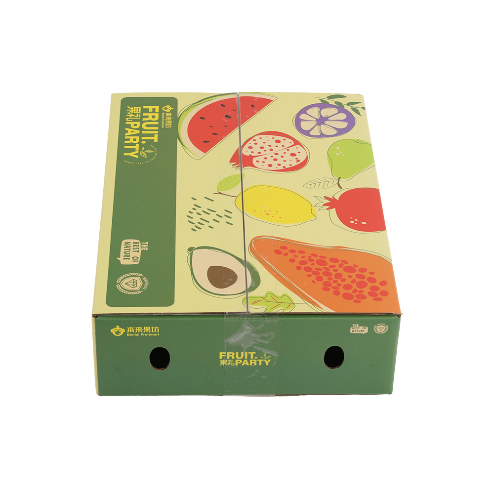 全彩印刷平口式礼品瓦楞彩箱