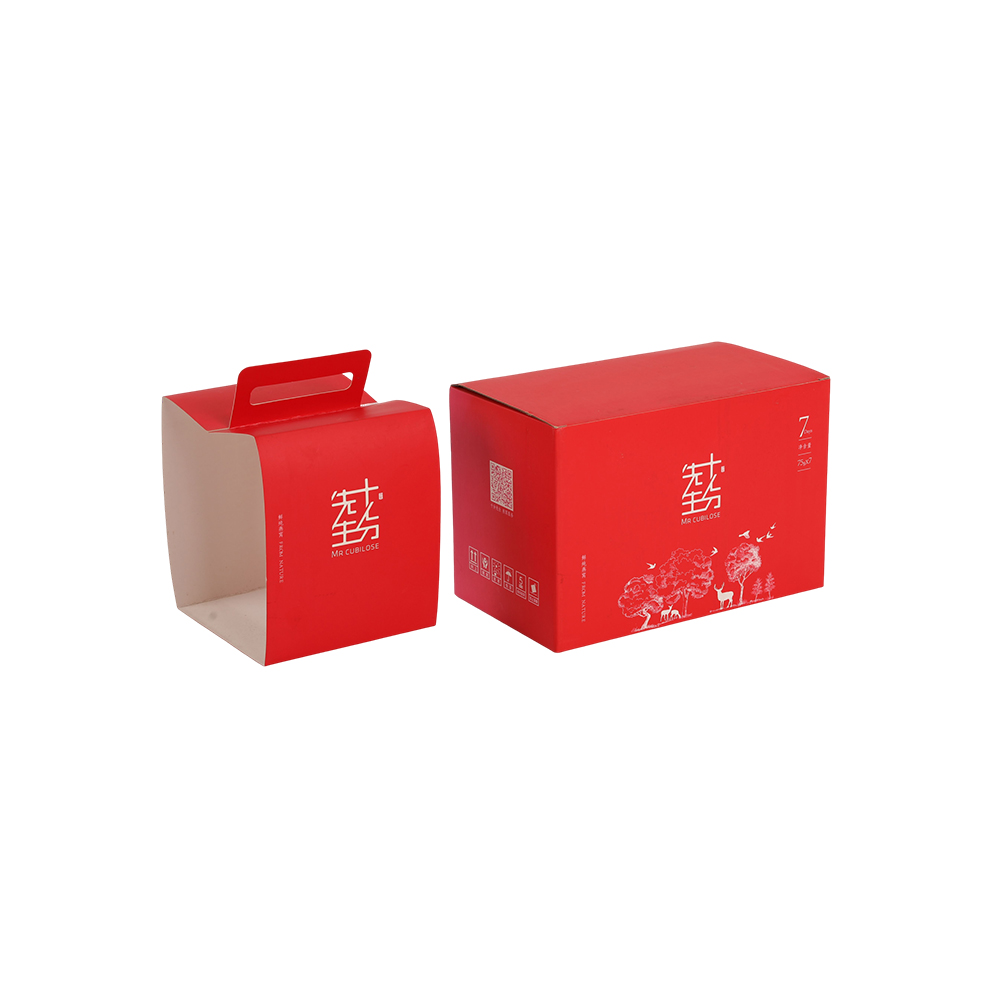 红色精装手提礼品盒