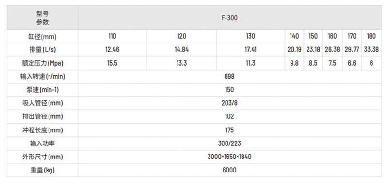 F-300 泥浆泵表格 副本