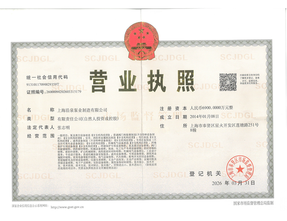 营业执照---副本