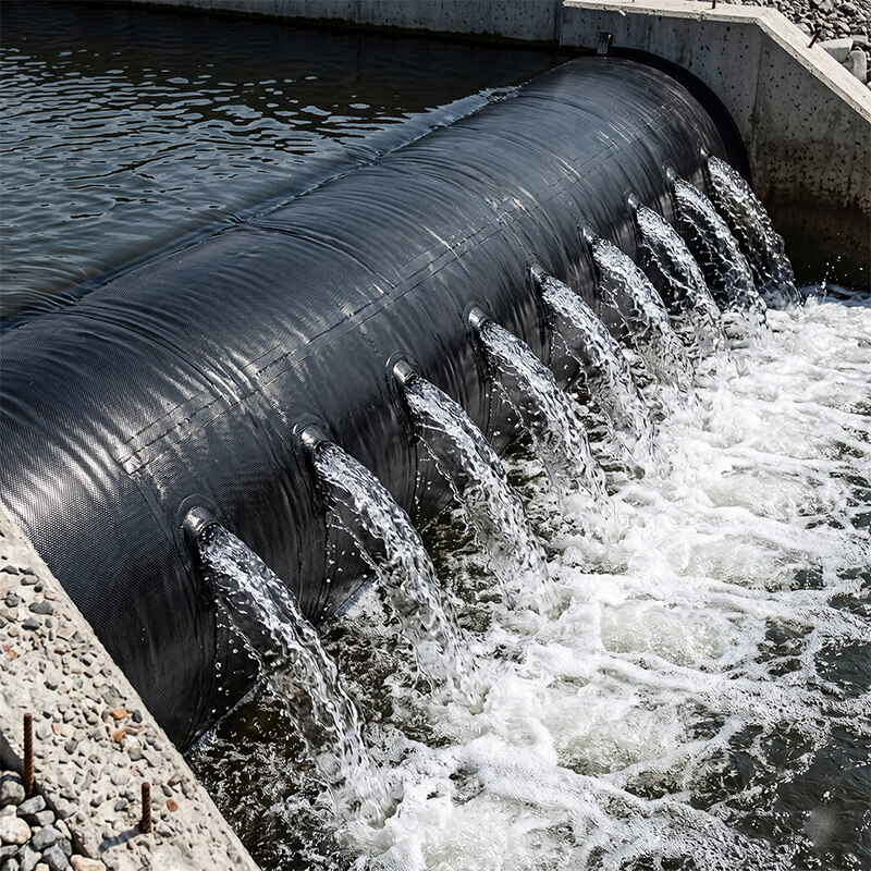 Turbulence-Inducing Rubber Dam