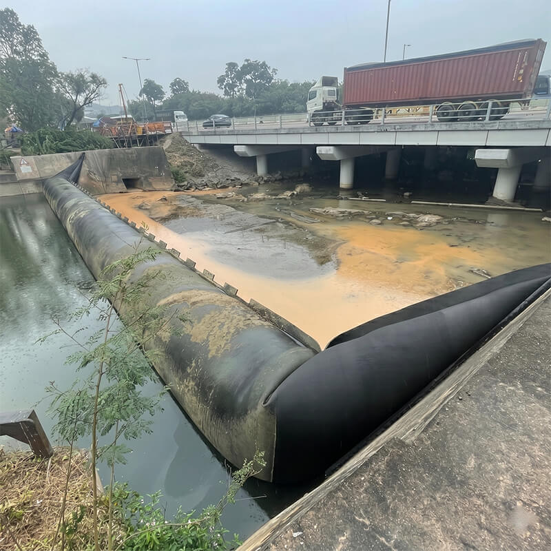 Spine-type Inflatable Rubber Dam