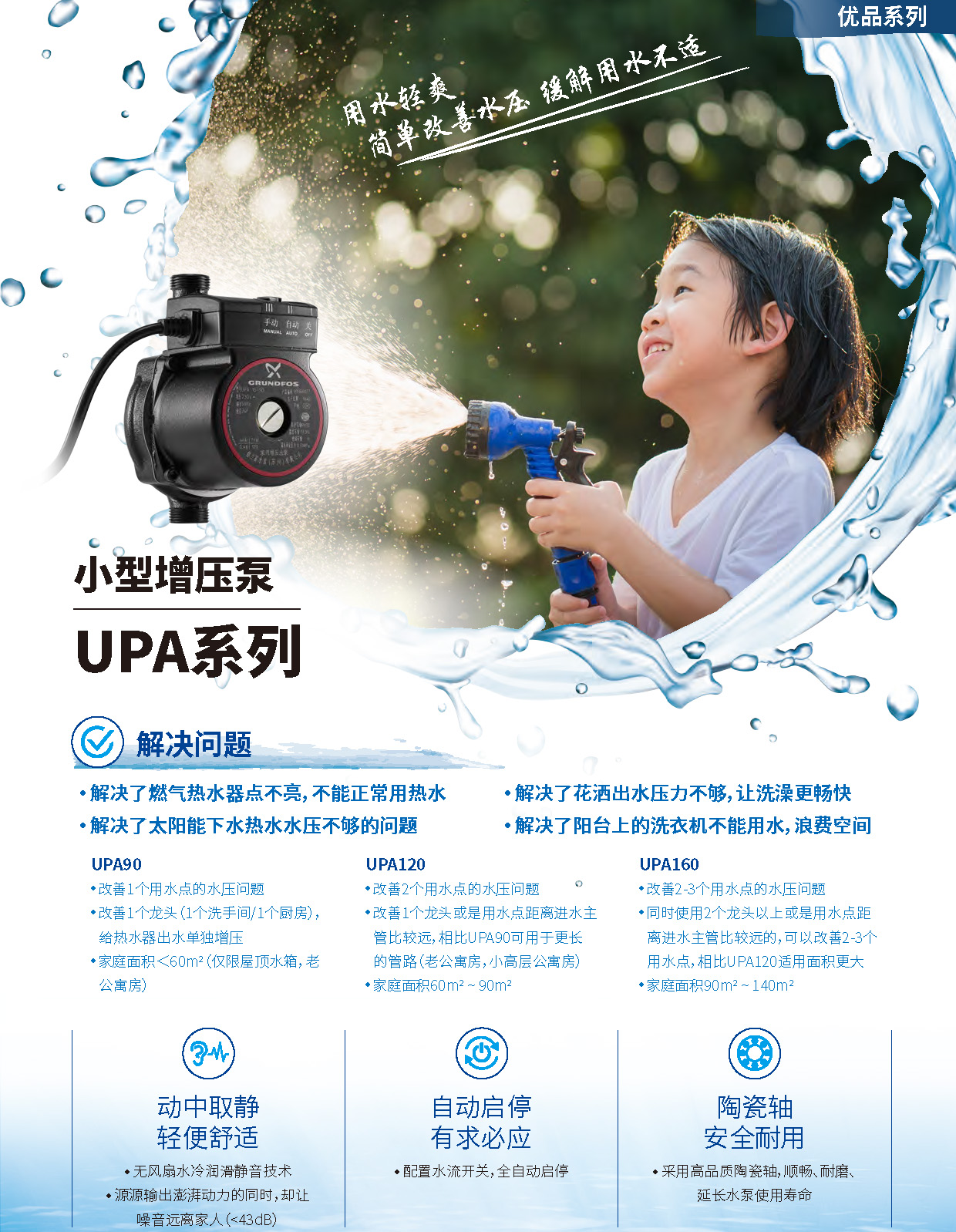 产品特点1-小型增压泵UPA系列