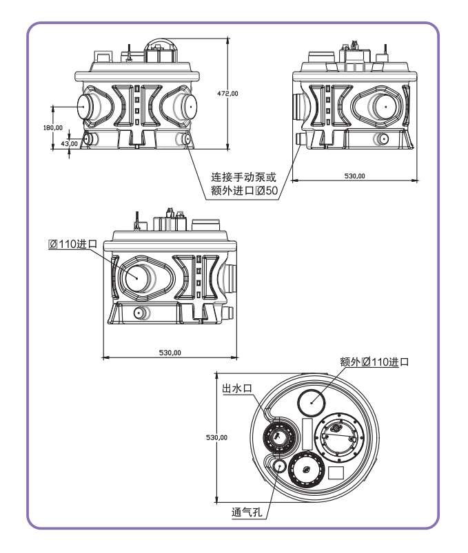 紫流 HA50 半潜式污水提升泵站