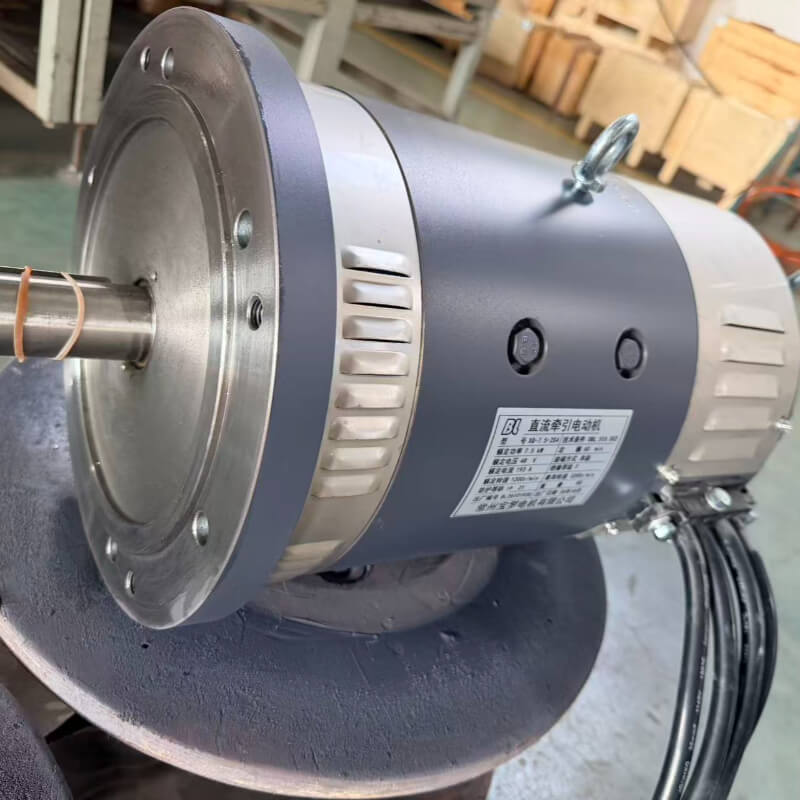 48V 7.5kW (10 HP) Series Wound DC Traction Motor XQ-7.5-2S4 for Electric Tow Tractors, Order Pickers, Material Handling