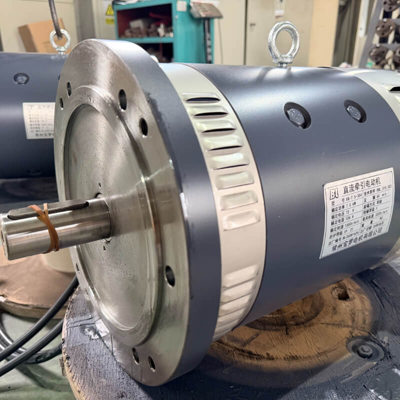72V 7.5kW Series Wound DC Traction Motor XQ-7.5-3S4 (for Forklifts, Tow Tractors, Heavy AGV & Stackers)