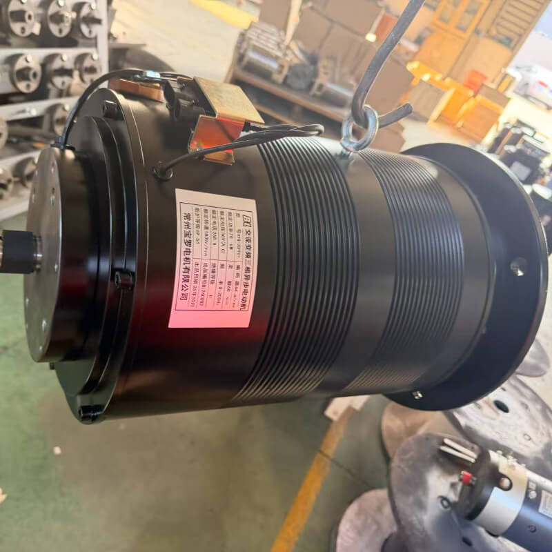 80V 20kW (26.8 HP) 3-Phase AC Induction Traction Motor XYQ-20PF01 for Heavy ransfer cart, AGVs, Tow Tractors