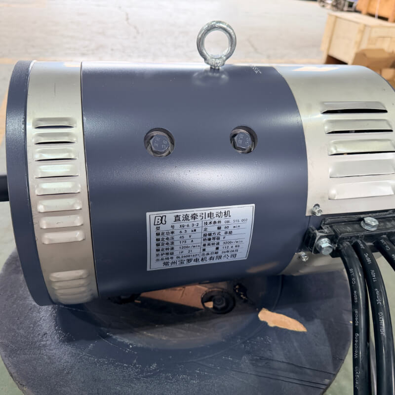 48V 6.3kW Series Wound DC Traction Motor XQ-6.3-2