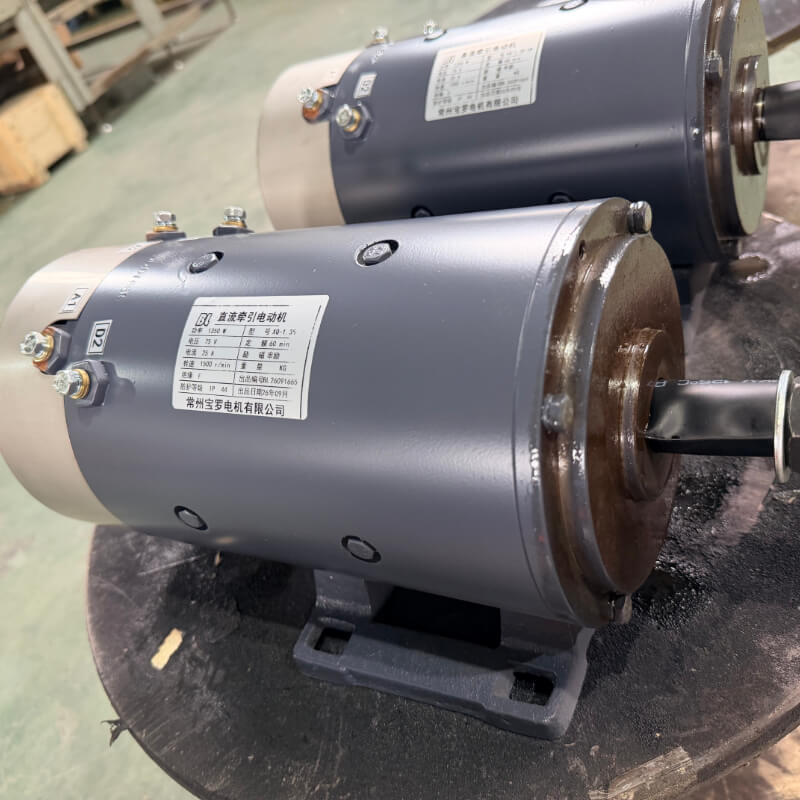 72V 1.35kW Series Wound DC Traction Motor XQ-1.35-5K(for Small/Medium AGV, Winches & Industrial Carts)