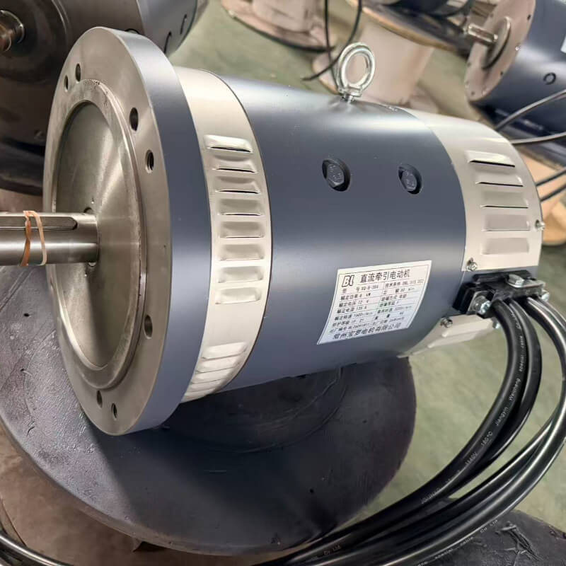 72V 8kW (10.7 HP) Series Wound DC Traction Motor XQ-8-3S4 for Electric Tuggers, AGVs, transfer cart