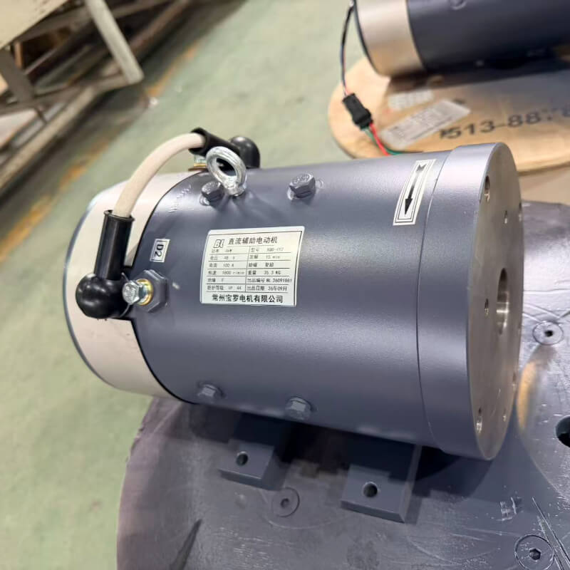 48V 4kW (5.4 HP) Compound Wound DC Auxiliary Motor XQD-4Y2 (for Forklift Hydraulic Pumps, Hydraulic Power Packs, Tractor & winch)