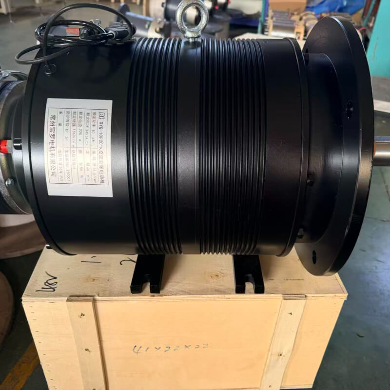 48V 10kW (13.4 HP) 3-Phase AC Induction Traction Motor XYQ-10PC01K for Heavy Forklifts, AGVs, Tow Tractors