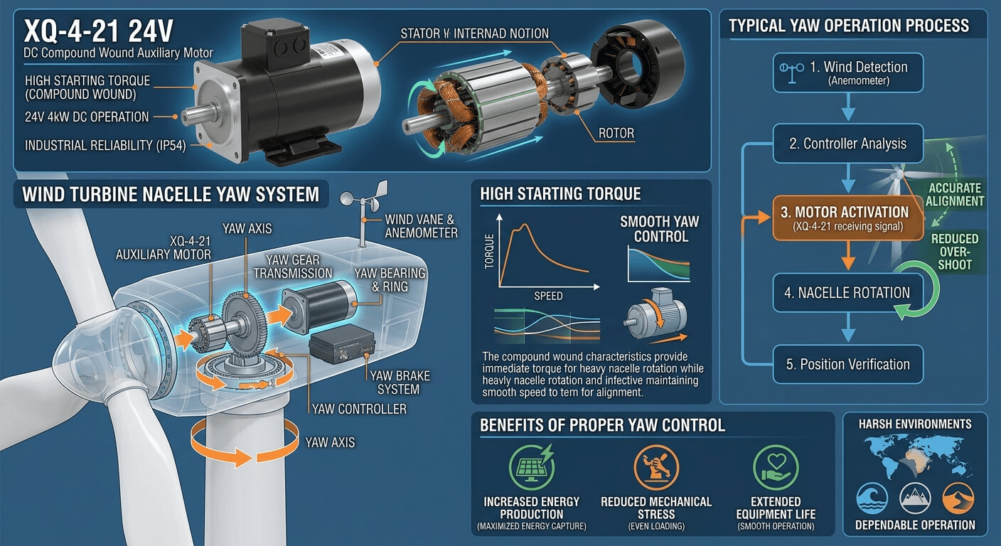 Main Components of a Wind Turbine Yaw System