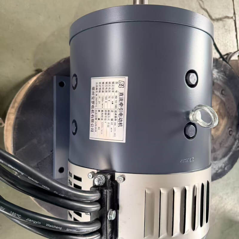 72V 10kW (13.4 HP) Series Wound DC Traction Motor XQ-10-1KS for Heavy Forklifts, Tow Tractors, Transfer Carts,