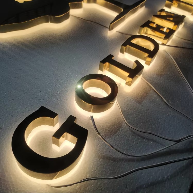 Custom 3D Backlit LED Metal Letters | Premium Halo-Lit Business Sign
