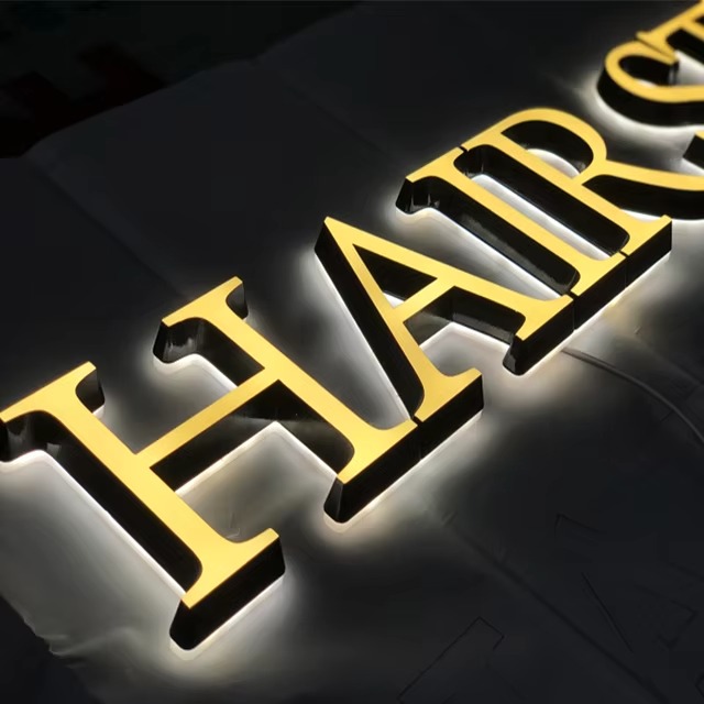 Custom 3D Backlit Acrylic LED Letters | Halo-Lit Storefront Sign